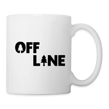 Offline Waldsilhouette - Tasse - Weiß - Rechts
