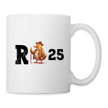 Pension 2025 Duck Pensioner Retired Funny - Mug - white - Right