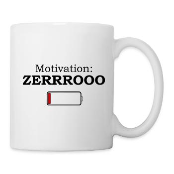 Motivation ZERRROOO - Conception de mèmes amusants - Mug blanc - blanc - Droite