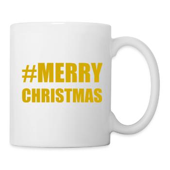 WEIHNACHTEN. FROHE WEIHNACHTEN. FROHE WEIHNACHTEN. WEIHNACHTSMANN - Tasse - Weiß - Rechts