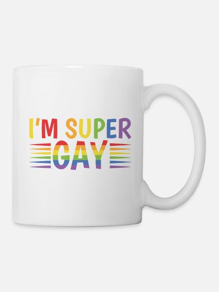 I´m super gay LGBT - Tasse - Weiß