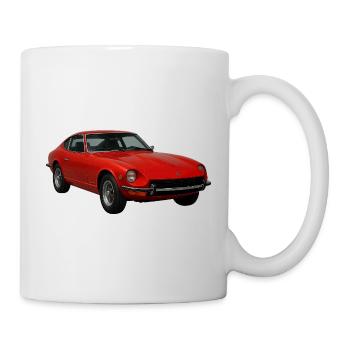 Red Vintage Sports Car - Mug - white - Right