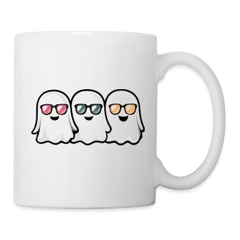 Geister Halloween - Tasse - Weiß - Rechts