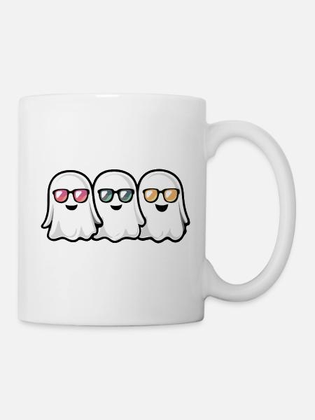 Geister Halloween - Tasse - Weiß