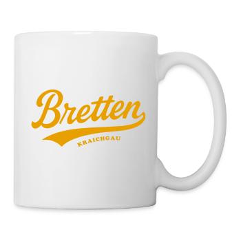 Bretten Baden Schriftzug - Tasse - Weiß - Rechts