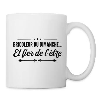 Bricoleur du dimanche… et fier de l’être - Mug blanc - blanc - Droite