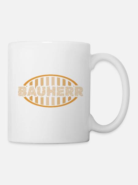 Geschenk für Bauherr - Tasse - Weiß
