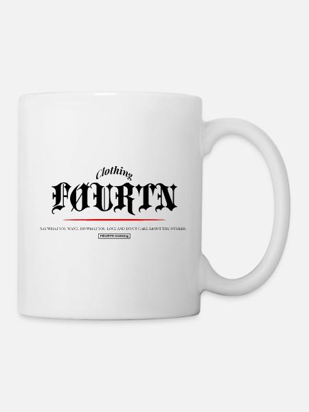 FØURTN Dites ce que vous voulez (noir) - Mug blanc - blanc