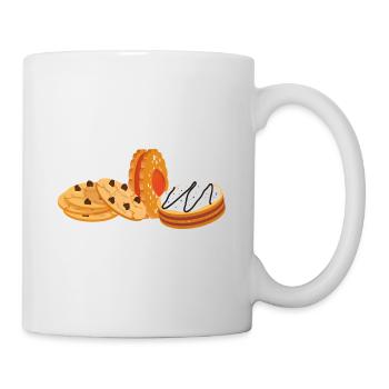 many Cookies | Biscuit heaps - Mug - white - Right