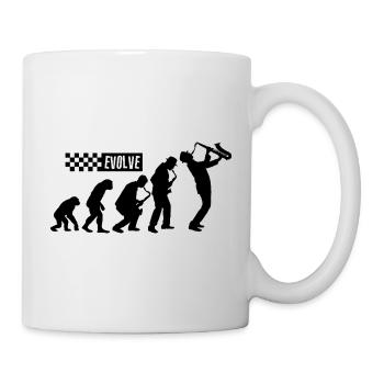 Evolution of Ska – British 2 Tone Music Design - Mug - white - Right