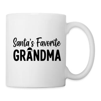 Santa's Favorite Grandma - Tasse - Weiß - Rechts