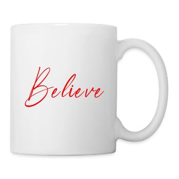 NOUVEAU -- Croyez - Tout est possible ! - Mug blanc - blanc - Droite