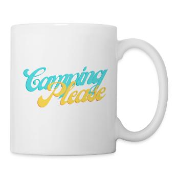 Camping Please Retro Script - Tasse - Weiß - Rechts