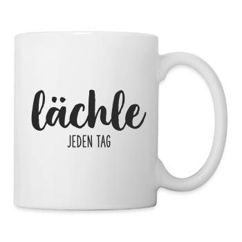 lächle JEDEN TAG - Tasse - Weiß - Rechts