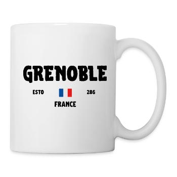 Grenoble France Champ/Grenoble France - Mug blanc - blanc - Droite