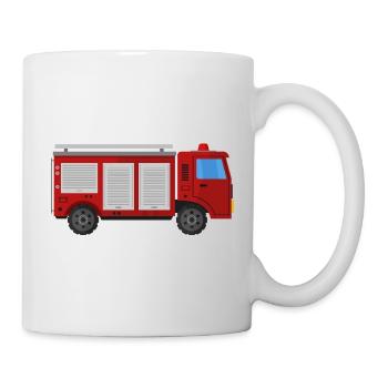 Fire truck - Mug - white - Right