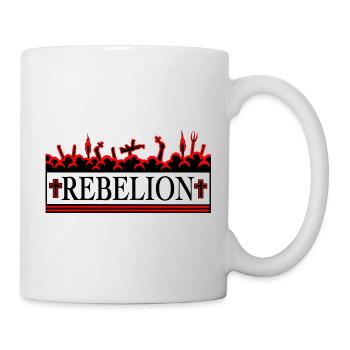 DIE REBELLION ROT. - Tasse - Weiß - Rechts