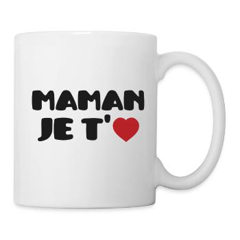 Mama Ich liebe dich – Muttertag - Tasse - Weiß - Rechts