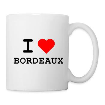 I love Bordeaux - Ich liebe Bordeaux - Tasse - Weiß - Rechts