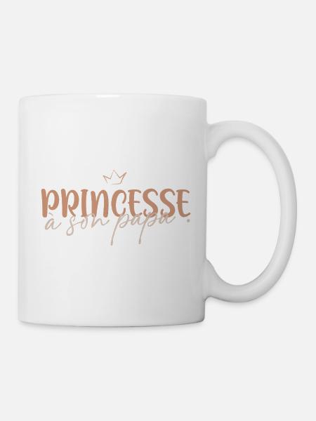 Princesse à son papa - Mug blanc - blanc