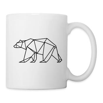 Bär Grizzly Polar Bär Polygon - Tasse - Weiß - Rechts