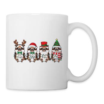 Le Père Noël Hans rieur - Mug blanc - blanc - Droite