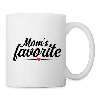Lieblingssohn des Herzens - Mama's Stolz - Tasse - Weiß - Rechts