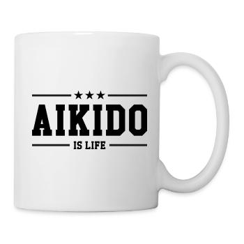 Aikido ist das Leben! - Tasse - Weiß - Rechts