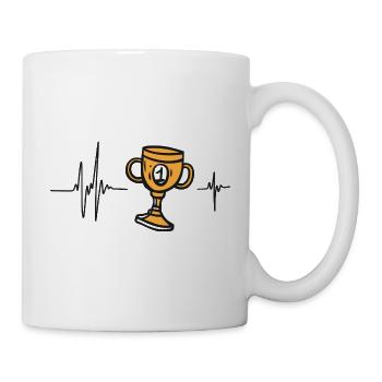 Trophäensieger Champion Sport Competition Herz - Tasse - Weiß - Rechts