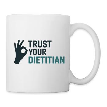 Trust Your Dietitian Professional Expert Guidance  - Mug - white - Right