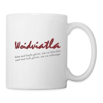 Logo d’écriture Woidviatla - Mug blanc - blanc - Droite