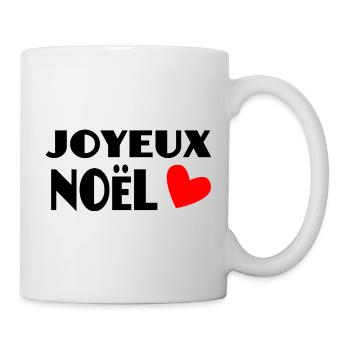 WEIHNACHTEN. FROHE WEIHNACHTEN. FROHE WEIHNACHTEN. WEIHNACHTSMANN - Tasse - Weiß - Rechts