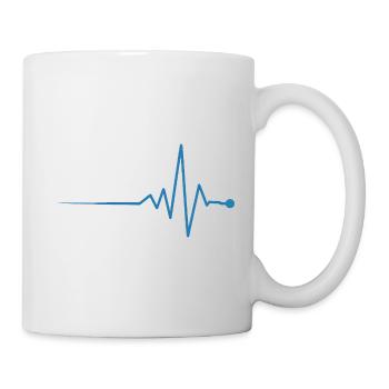 Yacht und Herzschlag - Tasse - Weiß - Rechts