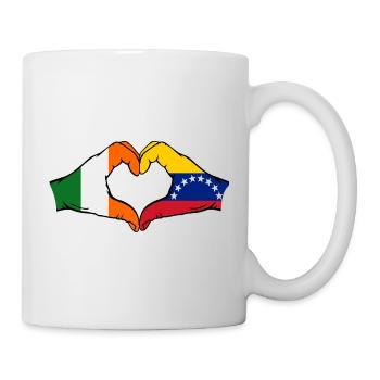 Ireland Venezuela Flag Heart - Mug - white - Right
