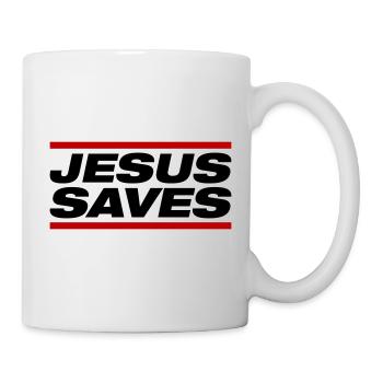 Jesus saves - Mug - white - Right