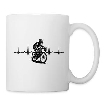 Vintage road bike design for road bike - Mug - white - Right