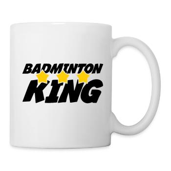 The King of Badminton - Mug - white - Right