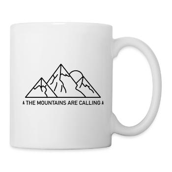 Les montagnes appellent - Mug blanc - blanc - Droite