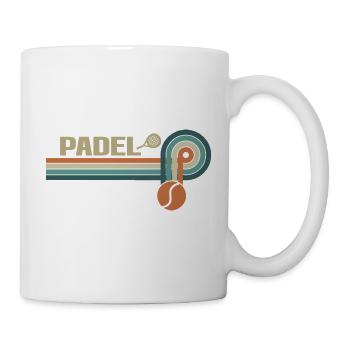 Padel rétro pour les fans de sport - Mug blanc - blanc - Droite
