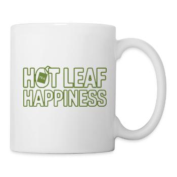 Bonheur de feuilles chaudes Drôle de thé pour - Mug blanc - blanc - Droite