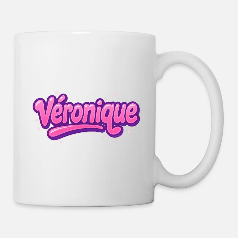 Graffiti Prénom Véronique imprimable sur tout ! - Mug blanc - blanc