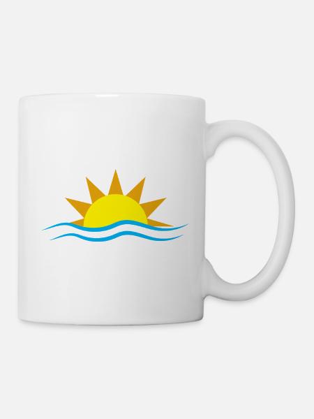 Sonnenuntergang - Tasse - Weiß