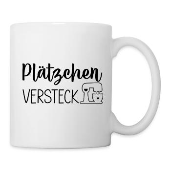 Plätzchen Versteck - Tasse - Weiß - Rechts