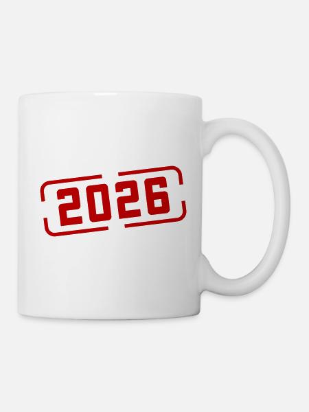 2026 Stempel - Tasse - Weiß