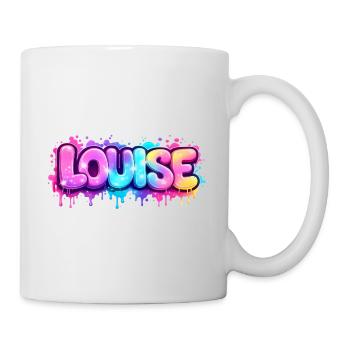 LOUISE GRAFFITI NAME FOR PERFECT GIFT PRINTABLE - Mug - white - Right
