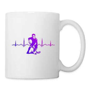 Clear floorball motif for every day - Mug - white - Right