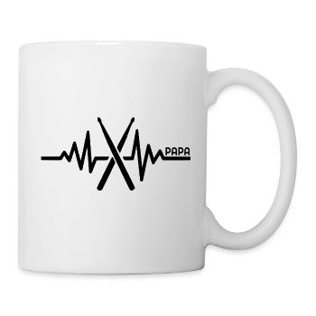 Papa Schlagzeuger - Tasse - Weiß - Rechts
