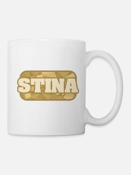 Stina als Gesundheit - Tasse - Weiß