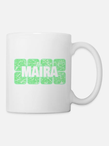 Maira als Vorname - Tasse - Weiß
