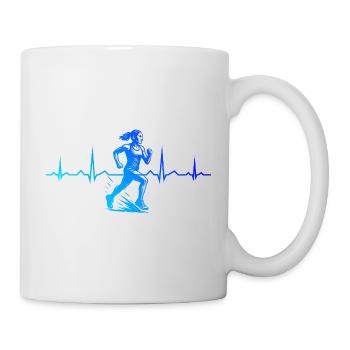 Running motif that works immediately - Mug - white - Right